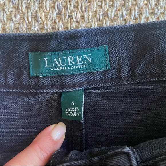 Ralph Lauren Black Denim Skirt - Size 4 - Picture 2 of 5